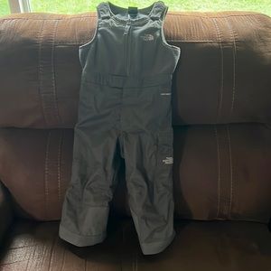 The North Face Toddler 2T Snowdrift Snow Bibs Overalls Fleece Ski Insulated Gray
